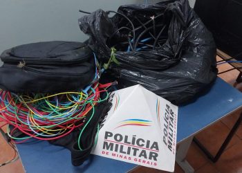 Homem é preso após furto de fiação em Poços