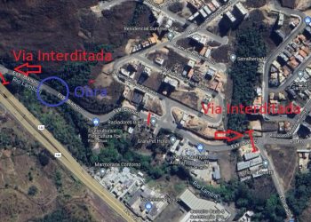 DMAE realiza manutenção na rede de esgoto da Avenida Bianucci e via é interditada temporariamente