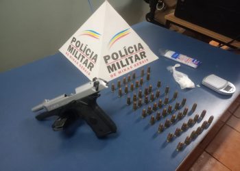 Acusado de violência doméstica é preso e drogas e arma são apreendidas em Poços