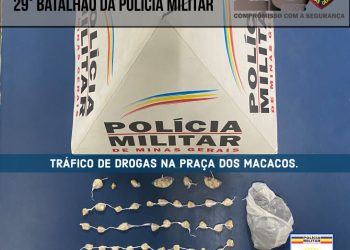 Adolescente é apreendido suspeito de tráfico de drogas no centro de Poços de Caldas