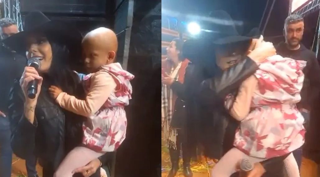 Garotinha de 4 anos em tratamento contra câncer realiza sonho de conhecer Ana Castela em Cabo Verde; vídeo