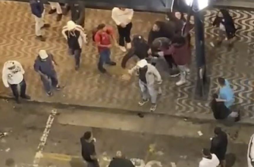 Briga generalizada é registrada no centro de Poços de Caldas; vídeo