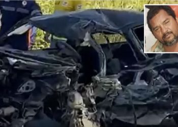 Colisão frontal entre caminhão e carro mata motorista na SP-344