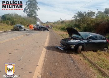 Acidente entre 3 veículos deixa 4 pessoas feridas em Campestre