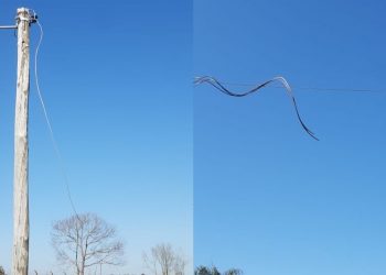 Vândalos furtam fiação de postes no Parque Ecológico da Zona Sul em Poços de Caldas