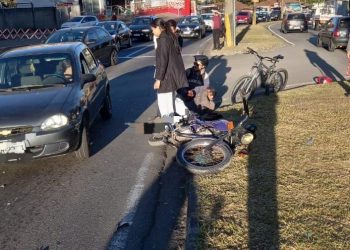 Motociclista fica ferido após sofrer acidente em Poços de Caldas