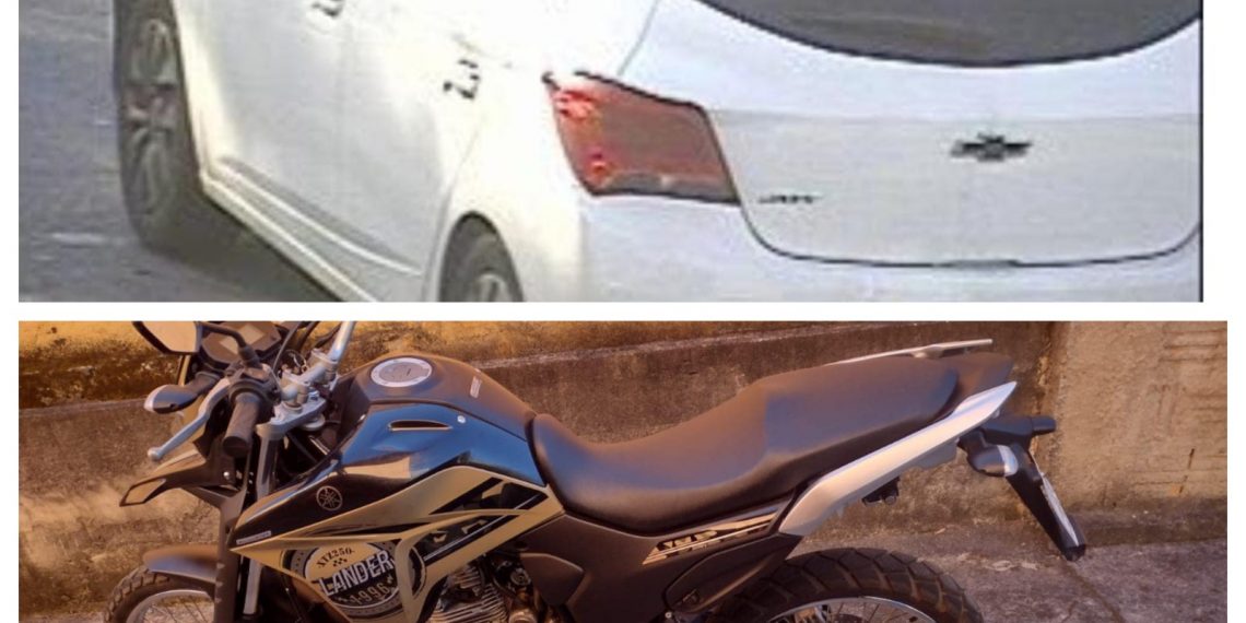 Carro e moto são furtados de residência em Poços