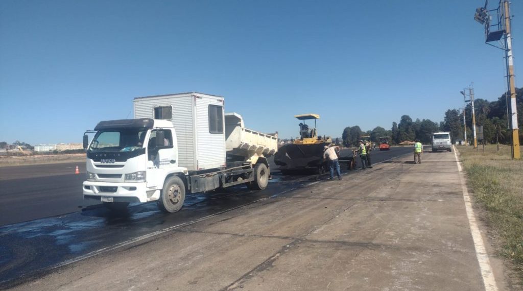 Obras no pátio do Aeroporto de Poços de Caldas são concluídas