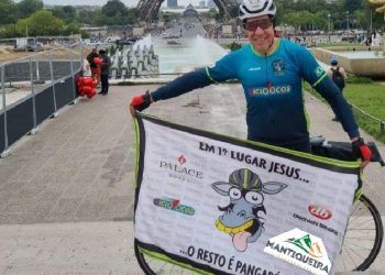 Ciclista poços-caldense participa de prova de ciclismo em Paris