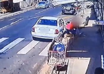 VÍDEO: cão é arremessado por tutor por fazer xixi em carro em São João