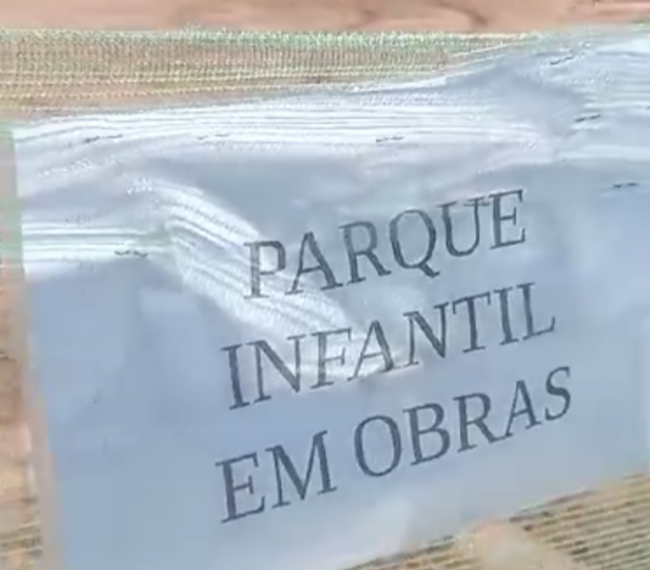 Área infantil do Parque Municipal está fechada para obras em Poços de Caldas