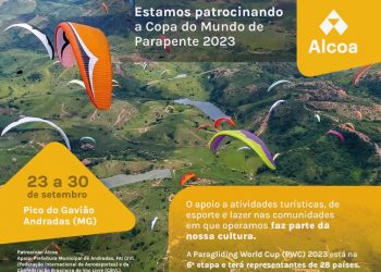 Copa do Mundo de Parapente, patrocinada pela Alcoa, reunirá 125 atletas internacionais