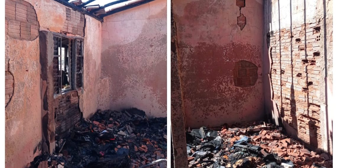 Bombeiros de Poços de Caldas são acionados para incêndio em residência de Bandeira do Sul