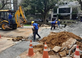 Obra na Av. Santo Antônio será realizada também no período noturno
