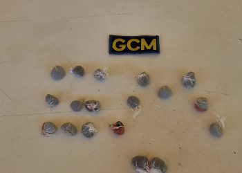 GCM apreende drogas próximo à biblioteca municipal em Poços de Caldas