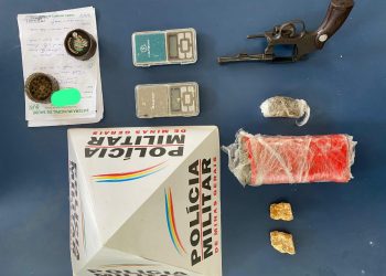 Polícia Militar apreende revólver em Poços