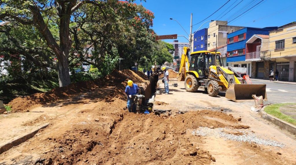 Obra na Av. Santo Antônio segue até nos finais da semana