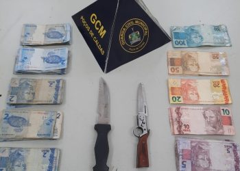 GCM prende homem armado com faca e canivete em feira livre de Poços de Caldas