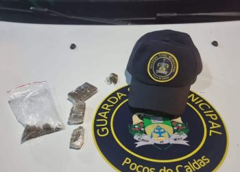 GCM apreende drogas em parque de Poços de Caldas