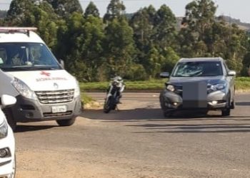 Motociclista fica ferido após sofrer acidente na Rodovia do Contorno em Poços de Caldas