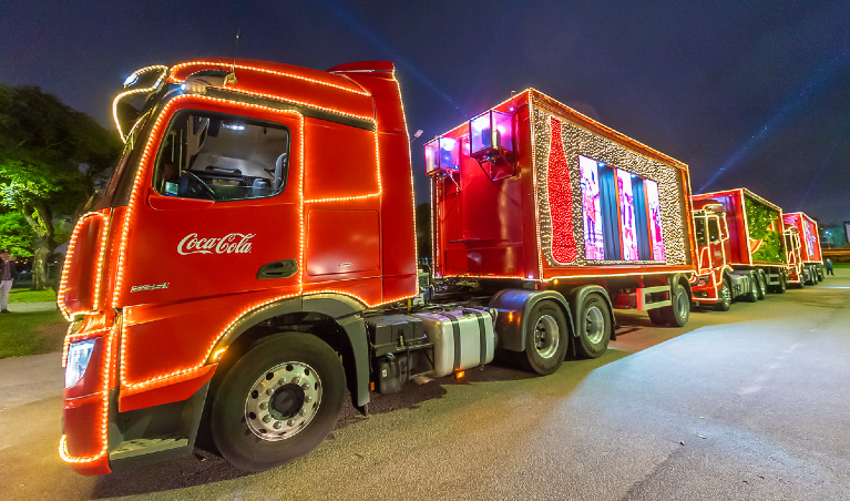 Caravana de Natal da Coca-Cola passará em São João da Boa Vista