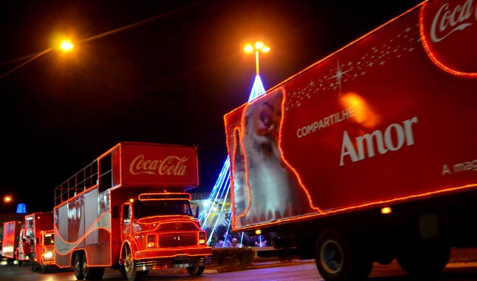 Caravana de Natal da Coca-Cola estará em Poços de Caldas no dia 16/12; confira o percurso