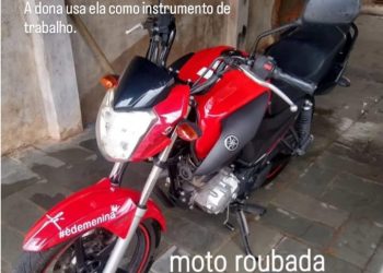 Trabalhadora tem moto furtada em Poços de Caldas