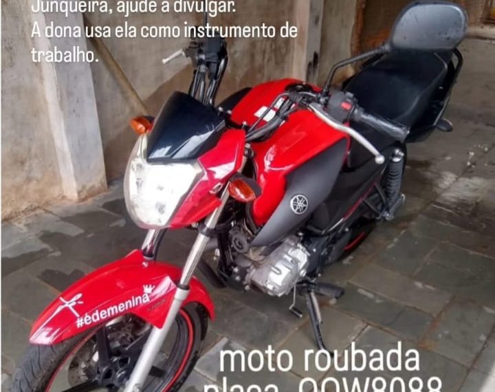 Trabalhadora tem moto furtada em Poços de Caldas