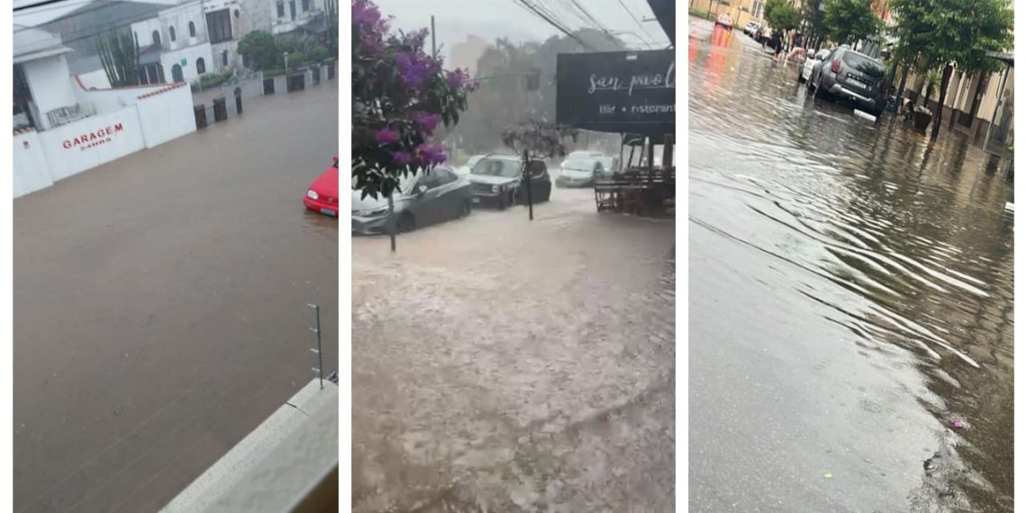 Vídeos: chuva provoca alagamentos em Poços de Caldas