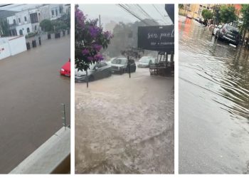 Vídeos: chuva provoca alagamentos em Poços de Caldas