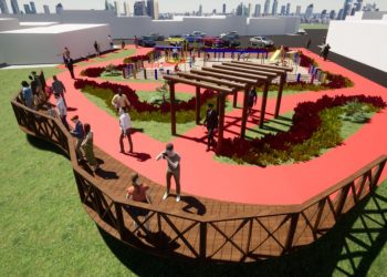 Mirante está em construção no bairro São José em Poços de Caldas