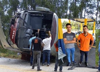 Acidente na MGC-267: após colisão, passageiro volta em posto da PRF e agradece por orientação sobre cinto de segurança