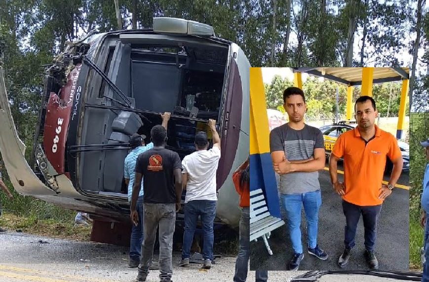 Acidente na MGC-267: após colisão, passageiro volta em posto da PRF e agradece por orientação sobre cinto de segurança