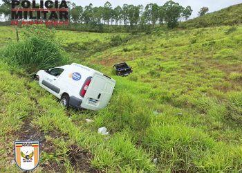 Mulher fica ferida após acidente entre dois veículos na rodovia do Contorno em Poços de Caldas