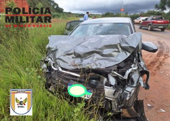 Motorista fica ferido em acidente em Campestre