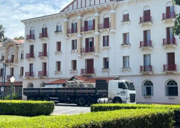 Estruturas do Carnaval começam a ser montadas em Poços de Caldas