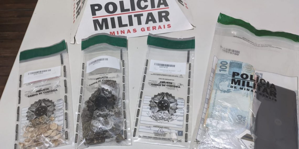 Jovem de 18 anos é preso por tráfico de drogas na zona sul de Poços de Caldas