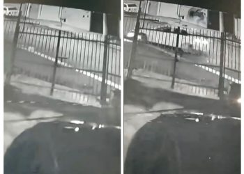 Carro invade a contramão, bate em motociclista e foge em Poços de Caldas