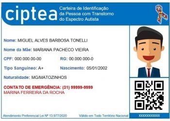 Alteração e renovação da carteira para pessoas com espectro autista já podem ser solicitadas pela internet em Minas