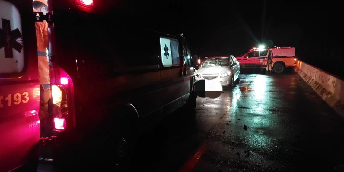 Idoso fica ferido após acidente na BR-146