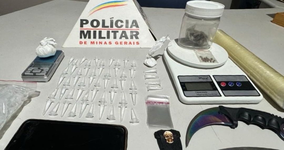 PM descobre ponto de tráfico de drogas durante ocorrência em Campestre