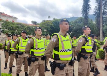 Lançamento do 1º emprego operacional de alunos do curso de soldados da PM é realizado em Poços