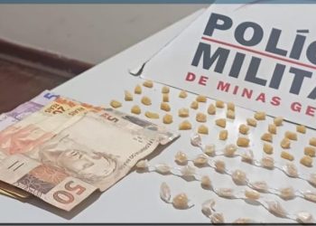PM prende traficante e apreende drogas em praça no centro de Poços de Caldas