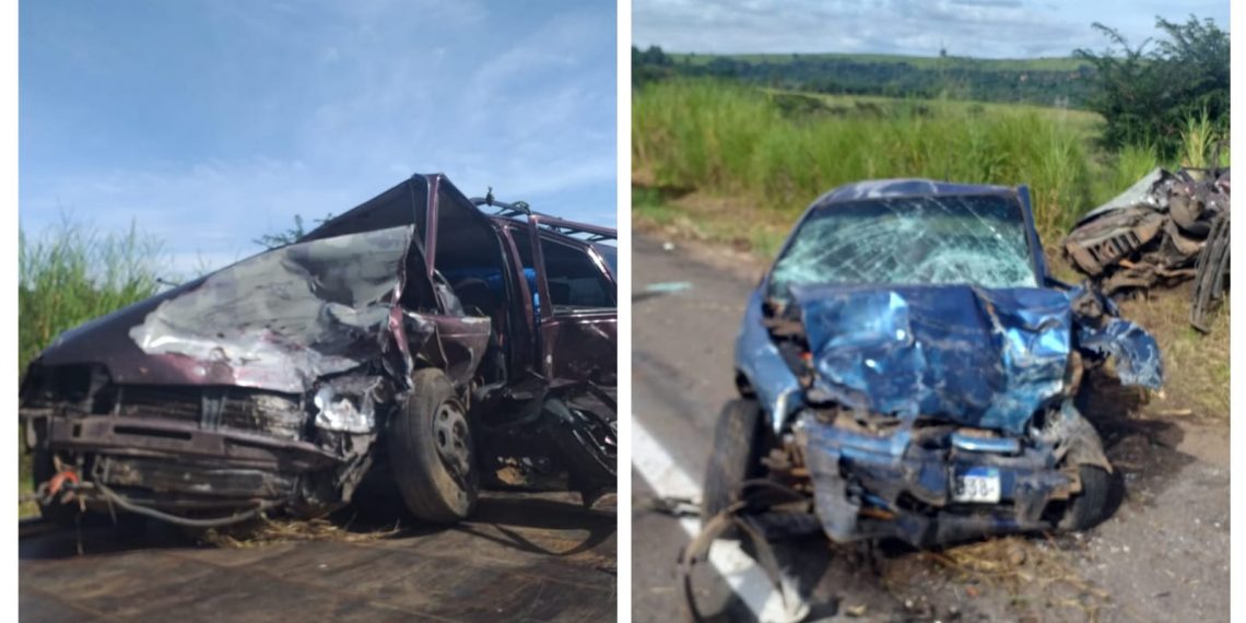 Idoso morre após carros baterem de frente na MGC-491