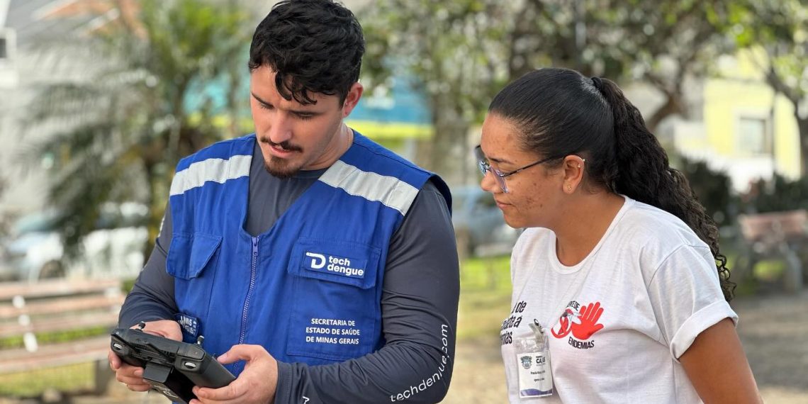 Saúde usa drone para mapear focos de proliferação do Aedes Aegypti em Caldas