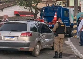 Acidente no centro de Ipuiuna deixa uma pessoa ferida