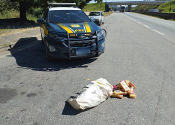 PRF prende três pessoas que saquearam carga de sabão BR-381