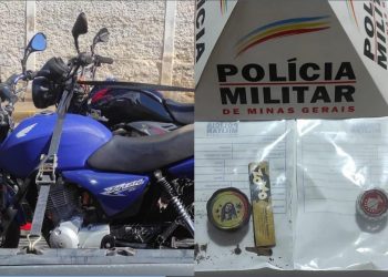 Roubo a motorista de aplicativo em Poços termina com adolescente apreendido e moto recuperada em Caldas