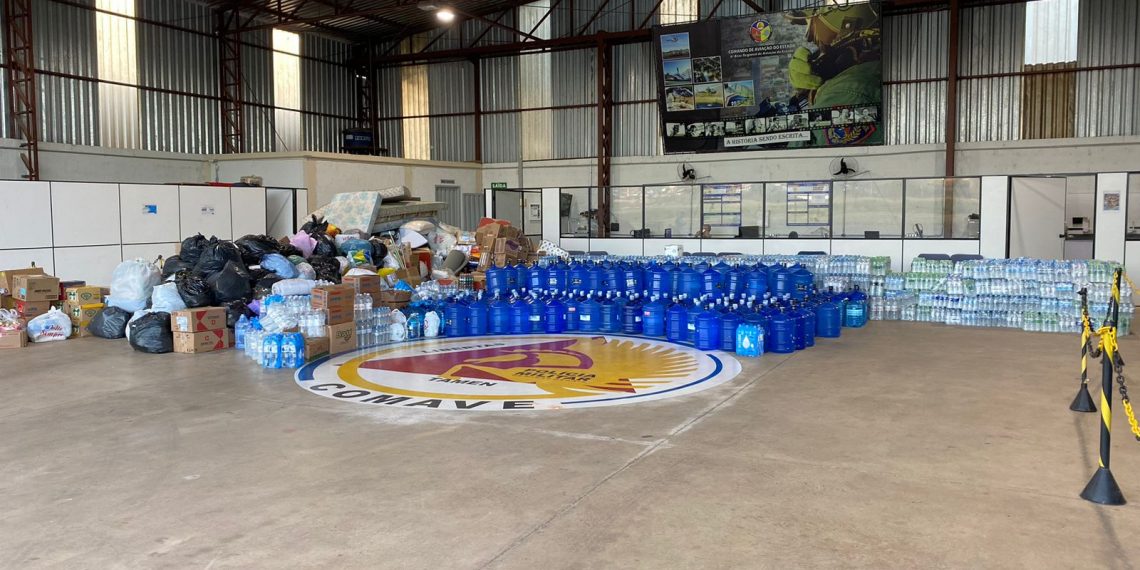 Doações da campanha S.O.S Rio Grande do Sul partirão do aeroporto de Poços nesta quinta-feira