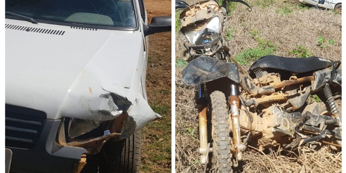 Homem fica gravemente ferido em acidente com moto furtada